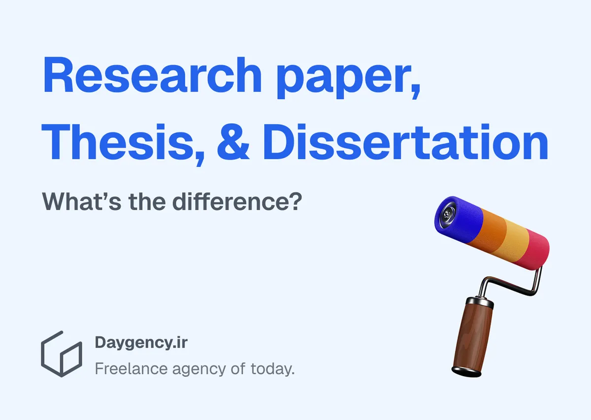 Difference of Research paper, Thesis, and Dissertation